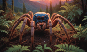 Гигантский паук – визуализация ИИ