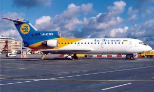 Як-42 авіакомпанії Air Ukraine в аеропорту міста Штутгарт. 1998 рік