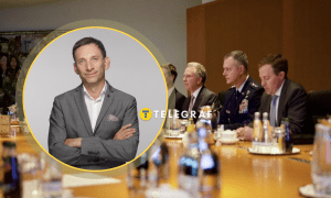 Делегация США в ходе переговоров с украинской делегацией в Берлине