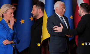 Володимир Зеленський, Урсула фон дер Ляєн та Антоніу Кошта