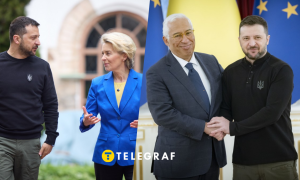 Владимир Зеленский, Урсула фон дер Ляен и Антониу Кошта