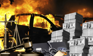 Автомобили сгорели