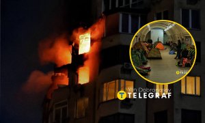 Наслідки удару по Києву, кияни у метро