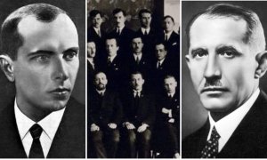 Степан Бандера; участники Первого Конгресса Украинских Националистов в Вене; Евгений Коновалец