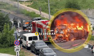 Взорвался автомобиль BMW X3