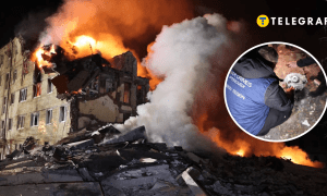 Последствия удара по Харькову и обломки ракеты