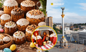 Ассортимент пасхальных пасок в киевских супермаркетах впечатляет