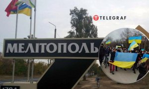 Мелитопольцы хотят вернуть себе украинские флаги