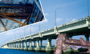 Стан моста викликає занепокоєння. Фото Колаж "Телеграфа"