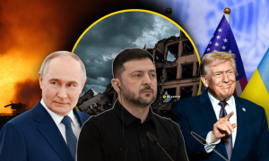 Володимир Путін, Володимир Зеленський та Дональд Трамп