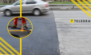 Новый асфальт уложили в столице Украины