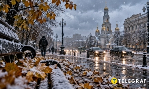 Перший сніг у Харкові