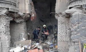 Разрушения в здании ОГА в Харькове