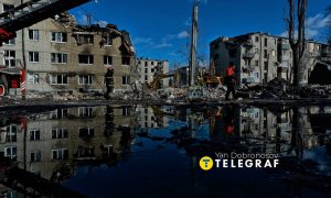 Разрушенный дом в Харькове