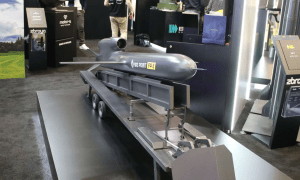 Макет далекобійної ударної ракети FP-5 Flamingo на виставці SAHA Expo 2026