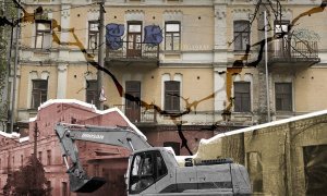 Историческое здание на Подоле до сноса