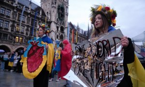 Митинг в поддержку Украины в Мюнхене