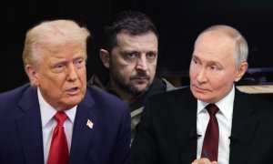 Дональд Трамп, Володимир Зеленський та Володимир Путін