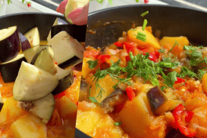 Овочеве рагу з баклажанами та картоплею (відео)