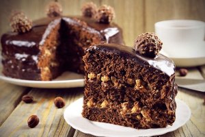 Современные десерты: новогодний торт "Ферреро Роше"