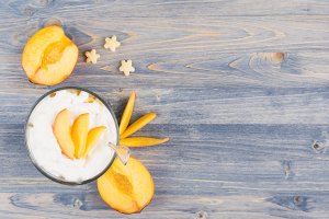 На скорую руку: диетический персиковый десерт "Белла"