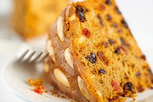 Кекс с сухофруктами на молоке