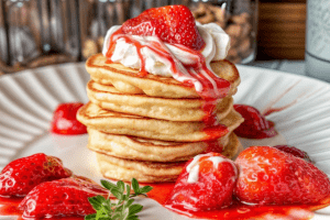 Мягкие и ароматные лимонные оладьи с рикотой