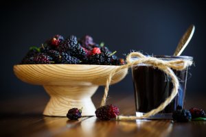 Желе из шелковицы