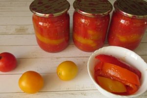 Лечо на зиму с перцем и помидорами (видео)