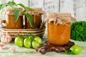 Икра из зеленых помидоров