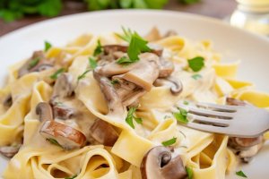 Паста с белыми грибами (видео)