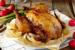 Курица, запеченная в лаваше по-армянски