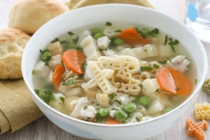 Суп із замороженим зеленим горошком (відео)