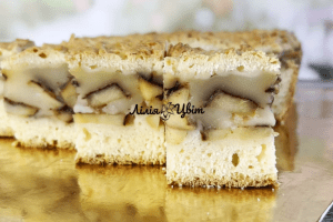 Яблочный пирог с пудингом (видео)