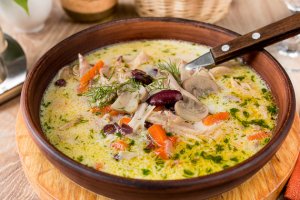 Сирний суп з грибами - готує мультиварка, ви відпочиваєте