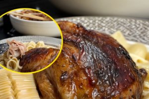 Запеченная курица в пиве