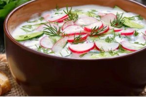 Окрошка с редиской (видео)