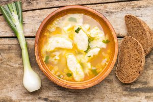 Суп с клецками из картофеля