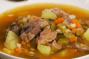 Рассольник с рисом (видео)