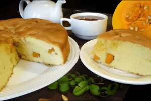 Тыквенная шарлотка на скорую руку