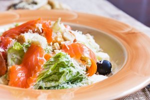 Цезар з лососем (відео)