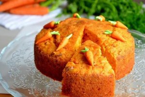 Морковный пирог с манкой