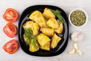 Запеченный картофель в горчичном соусе