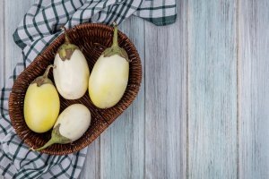 Запеченные белые баклажаны