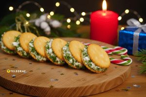 Быстрая закуска с красной рыбкой и крекером на новогодний стол (видео)