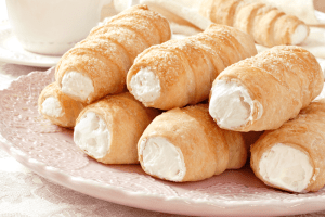 Трубочки с кремом