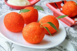 Закуска  "Мандаринки": простий рецепт для новорічного столу