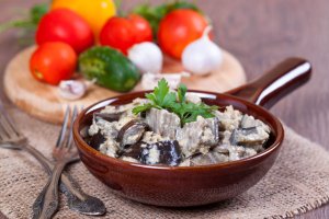 Баклажаны, тушеные в сметане  «Улетные»