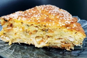 Заливний пиріг з капустою (відео)