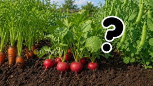 Морковь, редис и горох